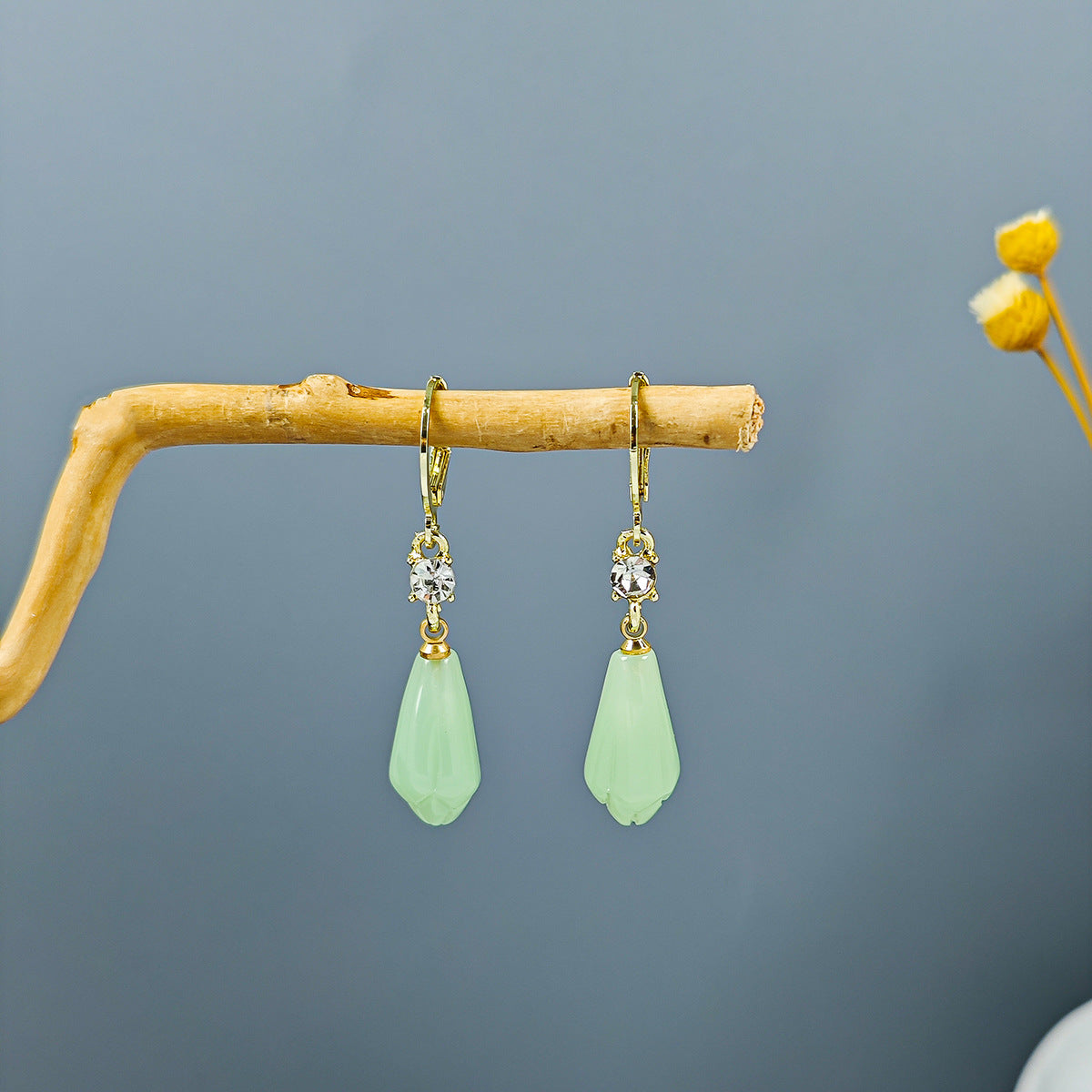 Chinese Ancient Style Beaded Long Fringe Han Earrings