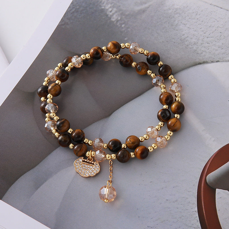 Color Hair Crystal Tigereye High Sense Fashion Suitable For Ladies Pendants