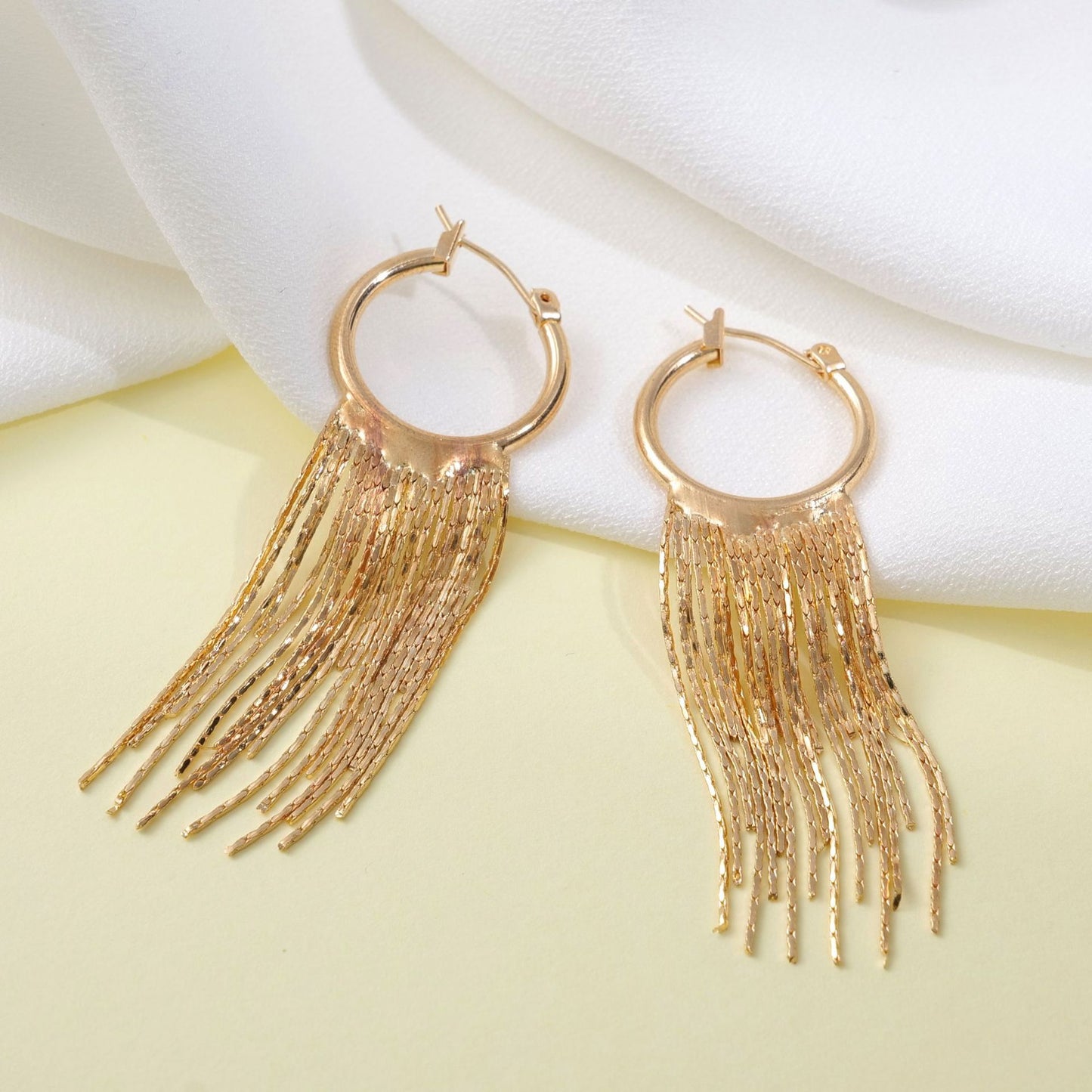 Style Exaggerating Tassel Design Fashion Vintage Personality Earrings