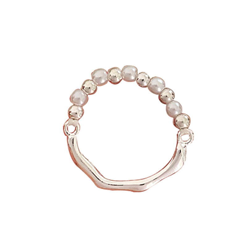 Small Pieces Of Sier Pearl Female Light Rings