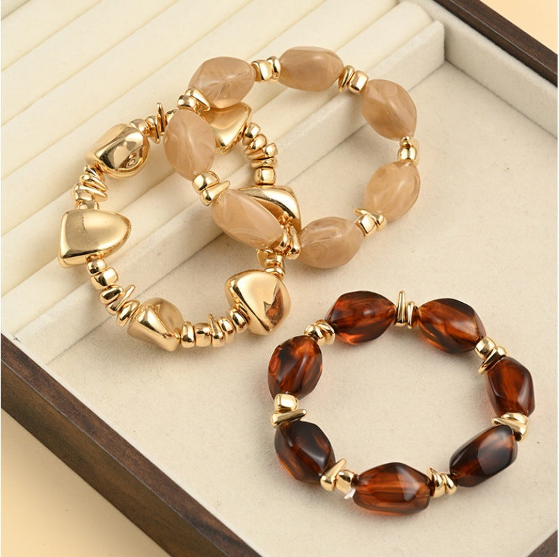 Women's Elegant Irregular Suit Bohemian Exaggerated Stretch Bracelet