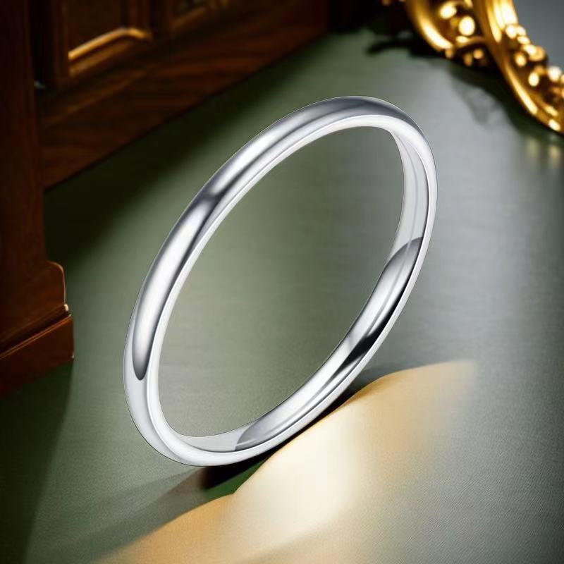 Women's French Style Niche Advanced Simple Glossy Ring