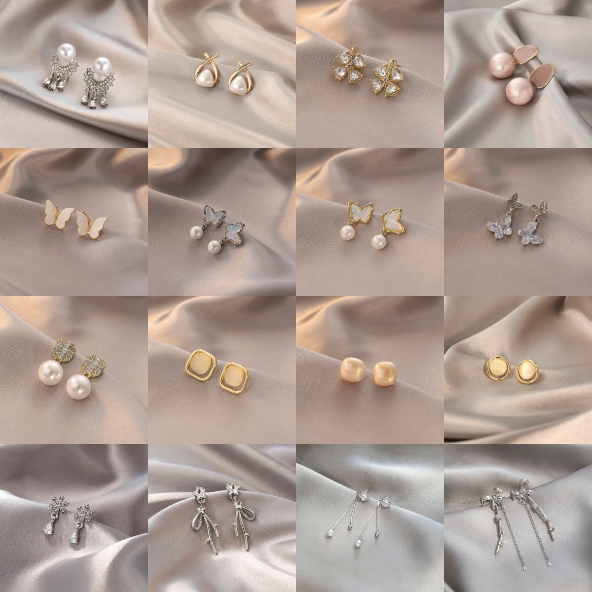 Women's Needle High-grade Super Flash Zircon Light Luxury Refined Grace Earrings