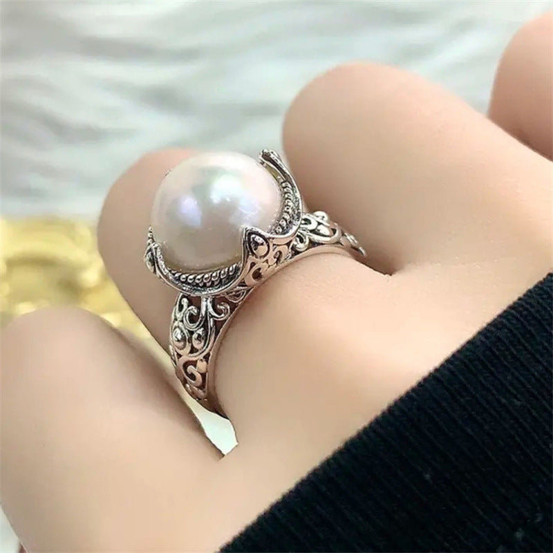 Women's Sier Simple Light Luxury High-grade Index Finger Open Rings