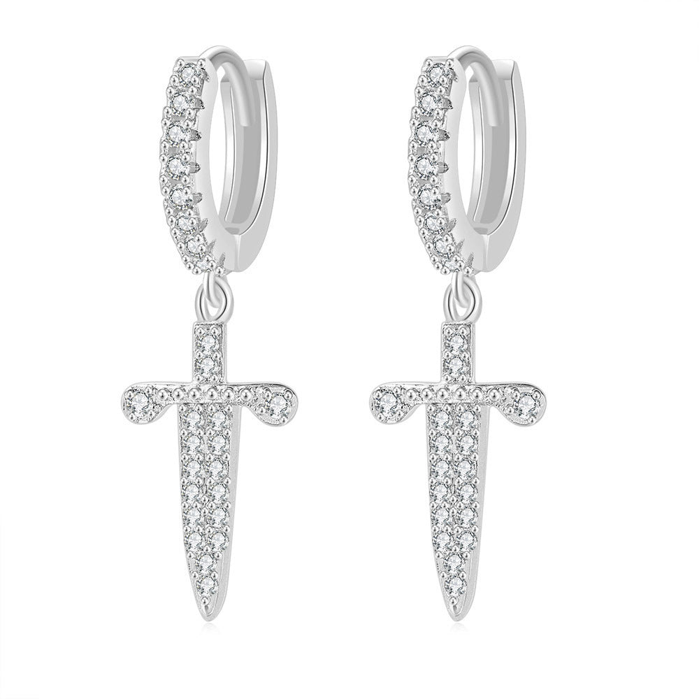 Women's & Men's Popular Zircon Cross Butterfly Star Moon Hip Ear Buckle