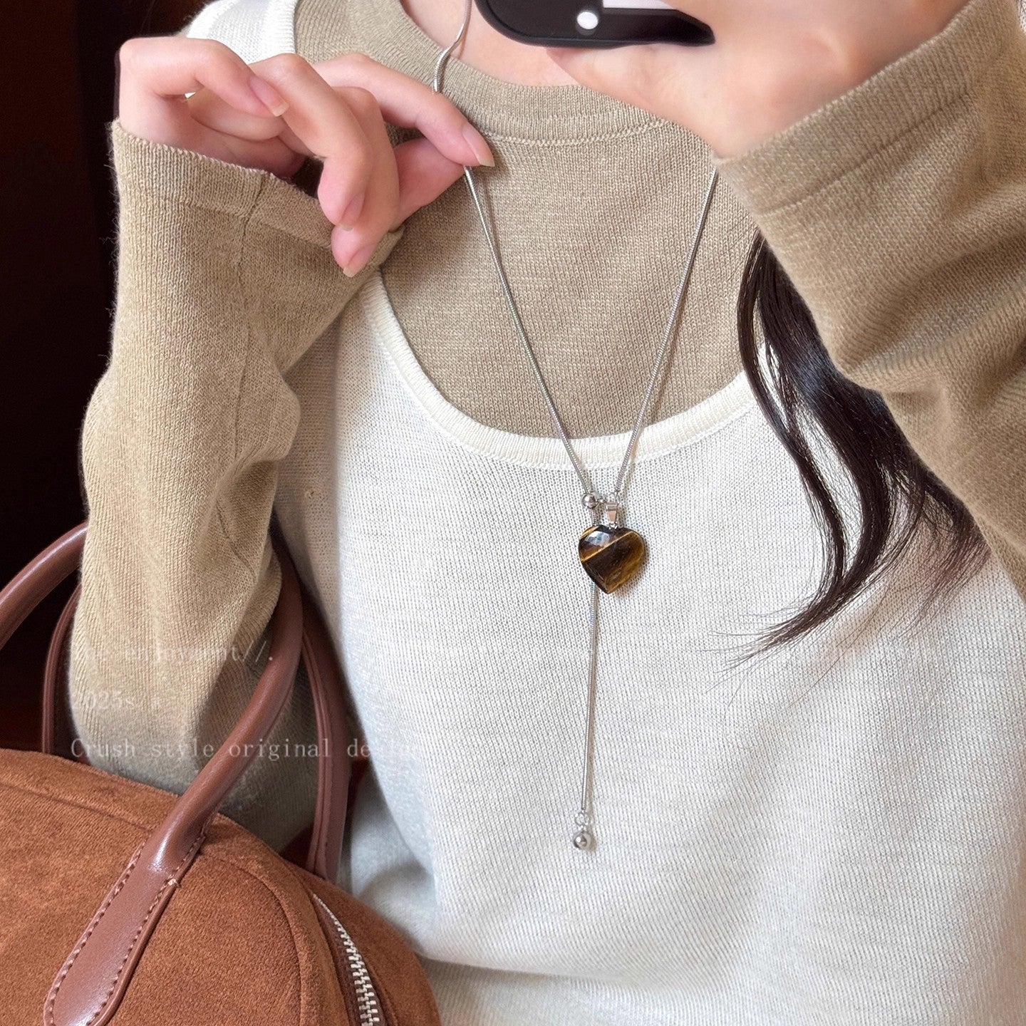 Women's Flower For Light Luxury Minority Design Vintage Sweater Chain Everyday Necklace