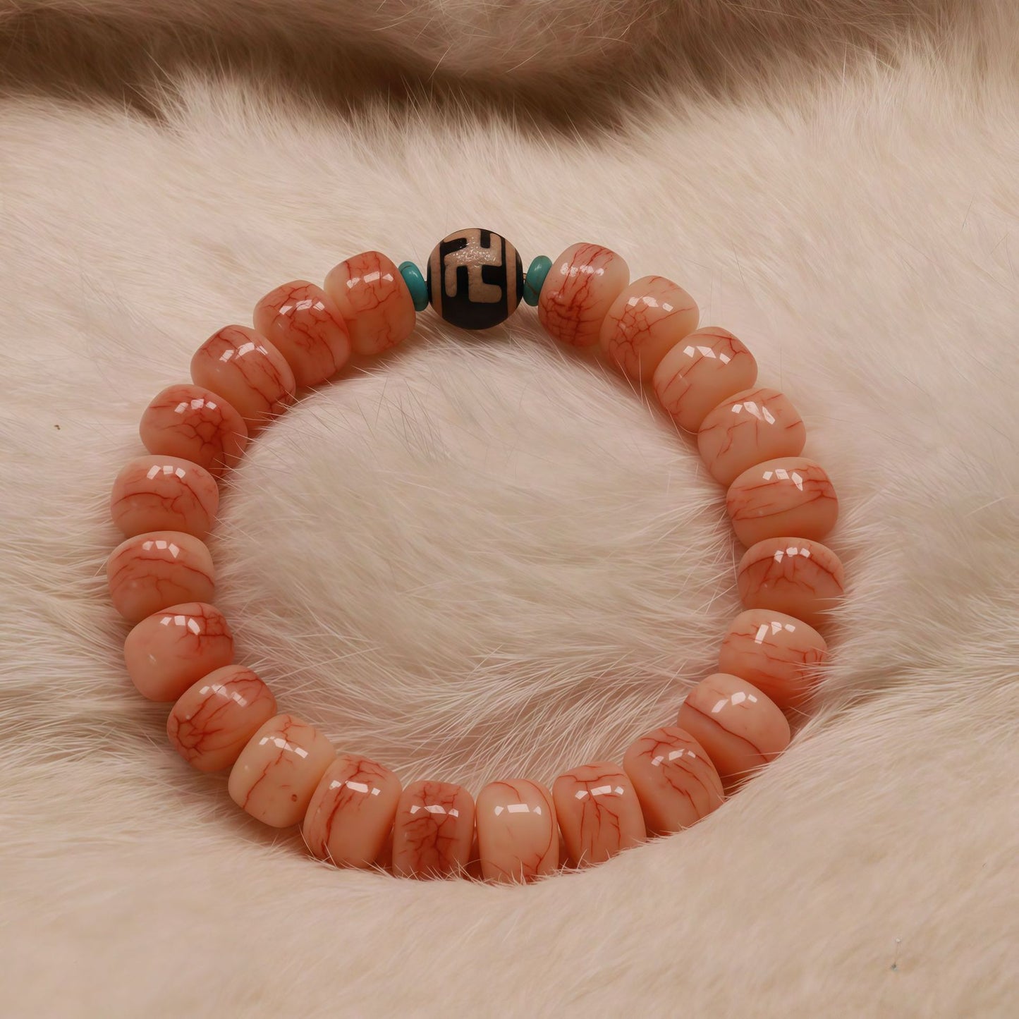 Camel Bone Tibetan Style Barrel Shaped Bead Ox High Oil Bracelets