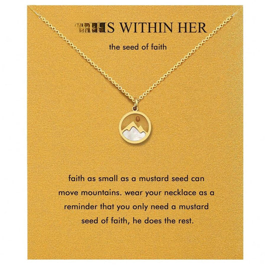 Stainless Steel Fashion Ing Vegetable Seeds Necklace