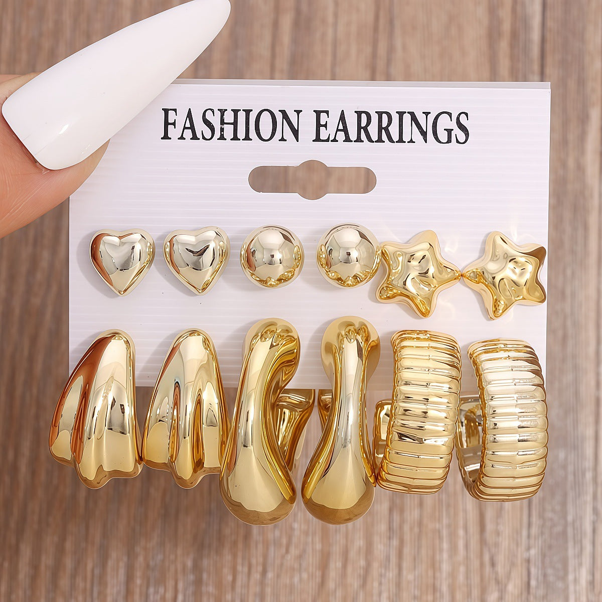 Women's Fashion Resin Vintage Simple Advanced Creative Personality Earrings
