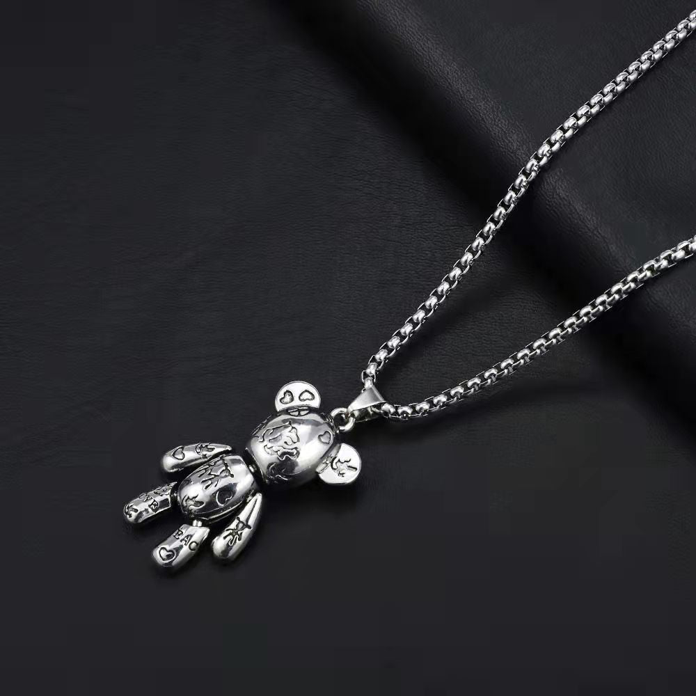 Men's Violent Bear Trendy Personalized Hip Hop Necklaces