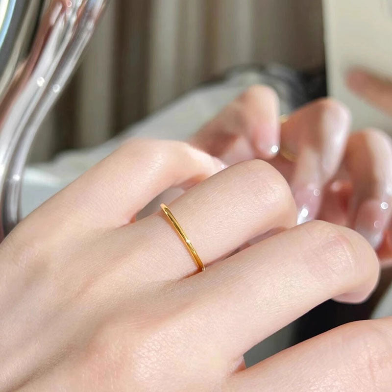 Simple Female Must Enter Basic Style Rings