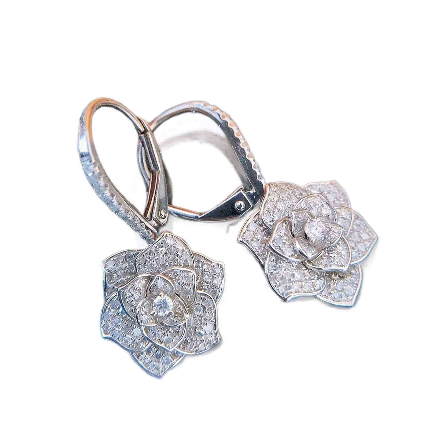Flower Clips Cold Style High-grade Light Luxury Female Niche Design Rings