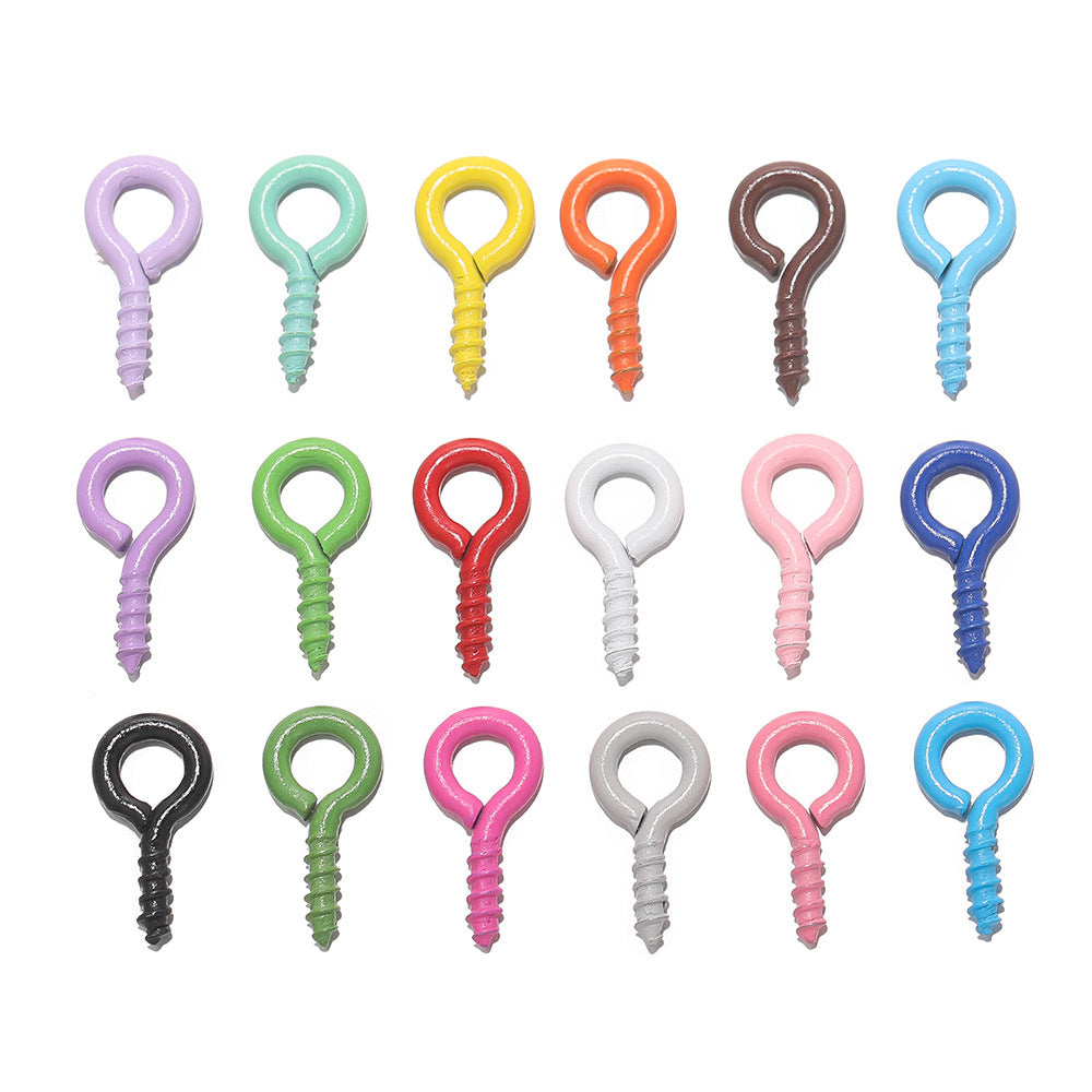 Croissant Nail Screw Sheep Eye Pearl Jewelry Accessories