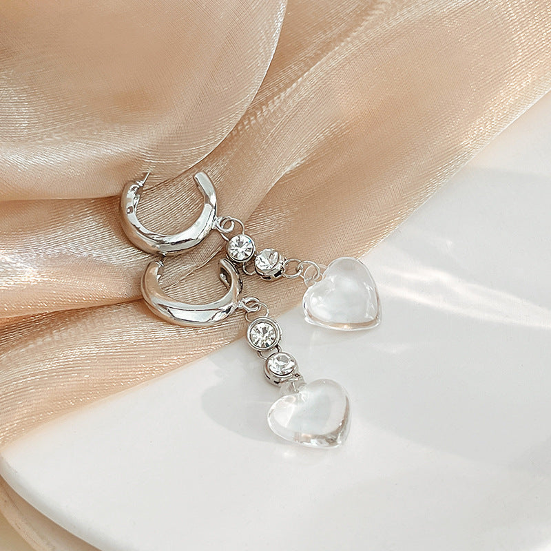 Diamond Butterfly Flower Pearl Graceful Fashionable Long Earrings