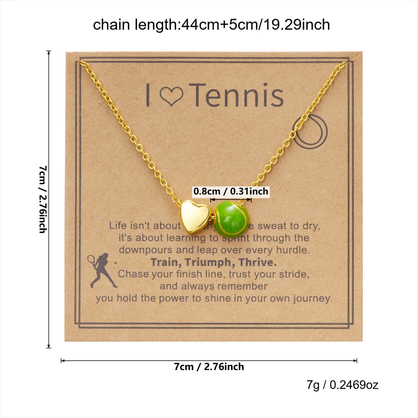 Sports Style Alloy Love Basketball Volleyball Everyday Joker Necklaces