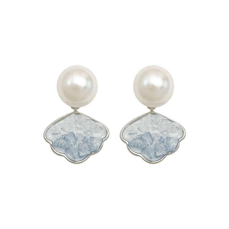 Women's Pearl Sier Needle High Sense Minority Design Sweet Rings