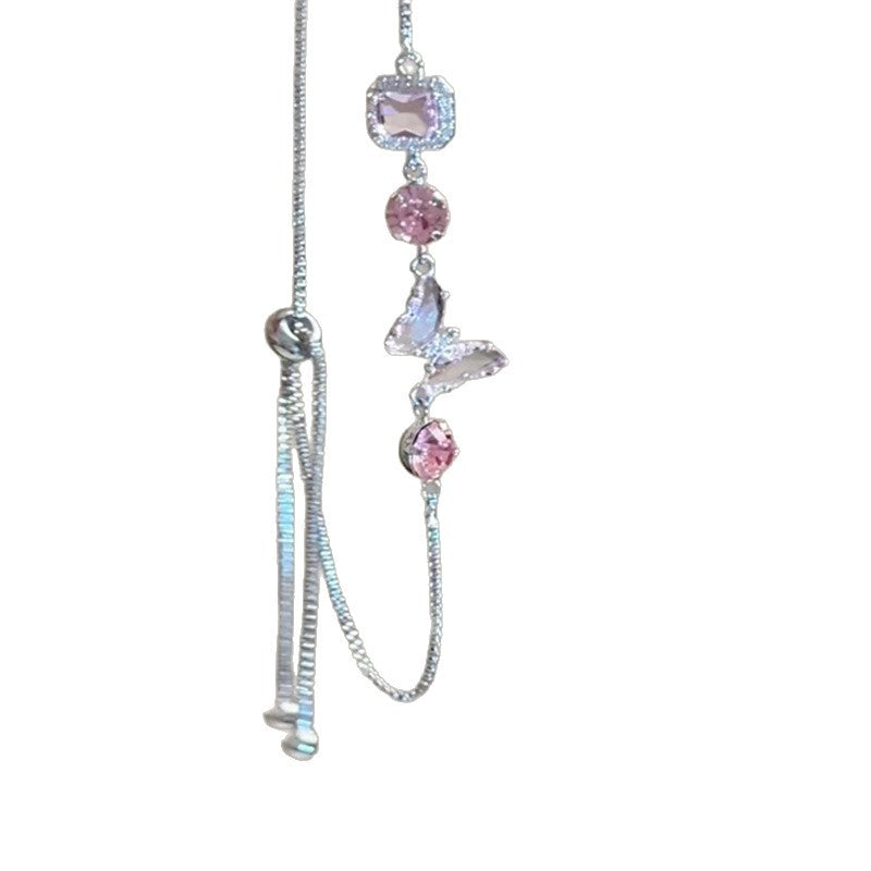 Sweet Pink Zircon Korean Artsy Light Bracelet