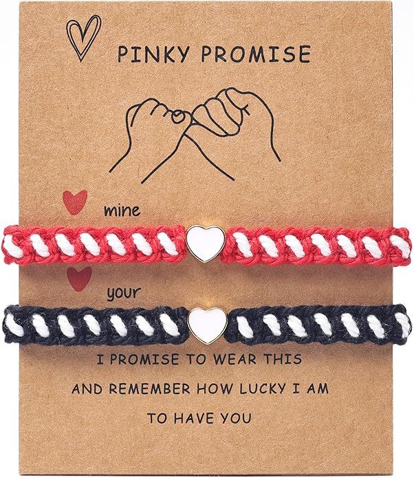 Hand-woven Alloy Love Adjustable Couple Band Bracelet