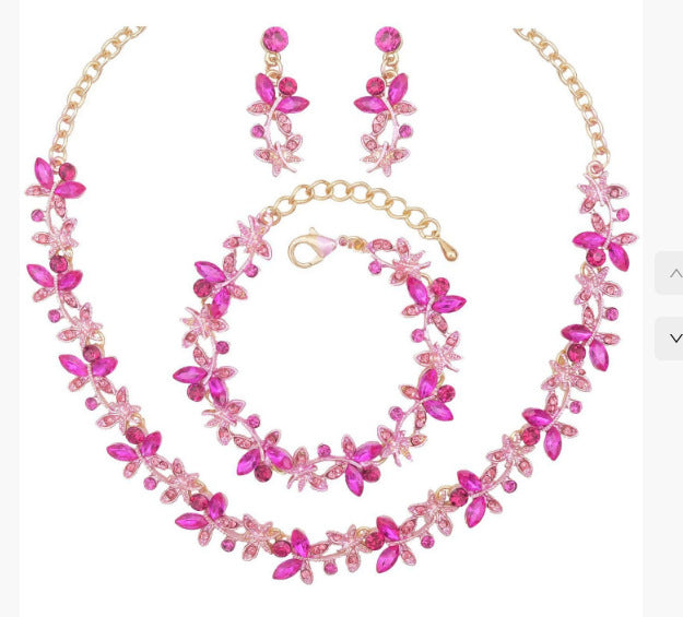 Unique Classic Stylish Cool Diamond Alloy Jewelry Set
