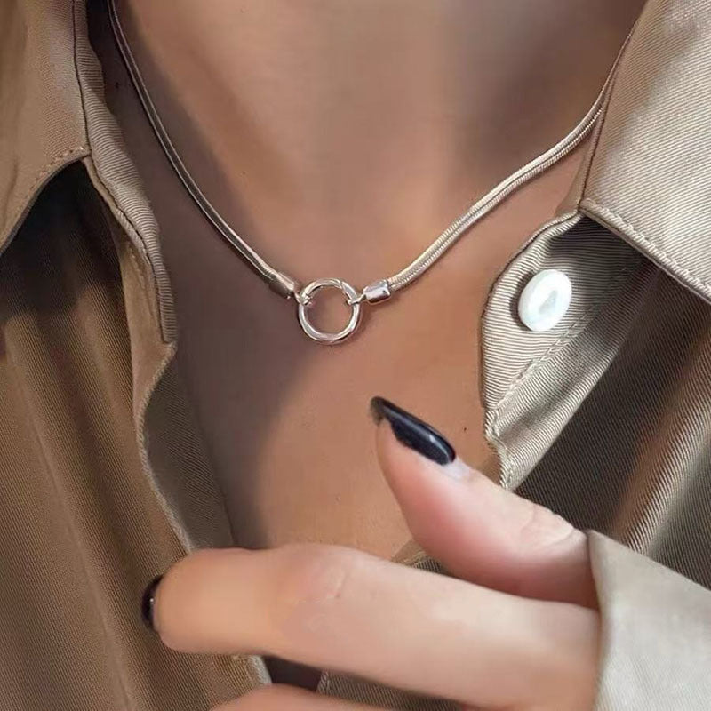 Ocean Heart Female With Hearts Clavicle Chain Necklace