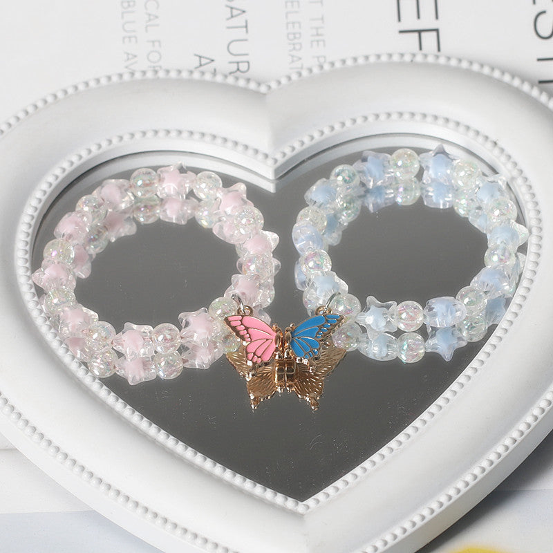 Beaded Magnetic Butterfly Couple Good-looking Sweet Girlfriends For Boyfriend Bracelets