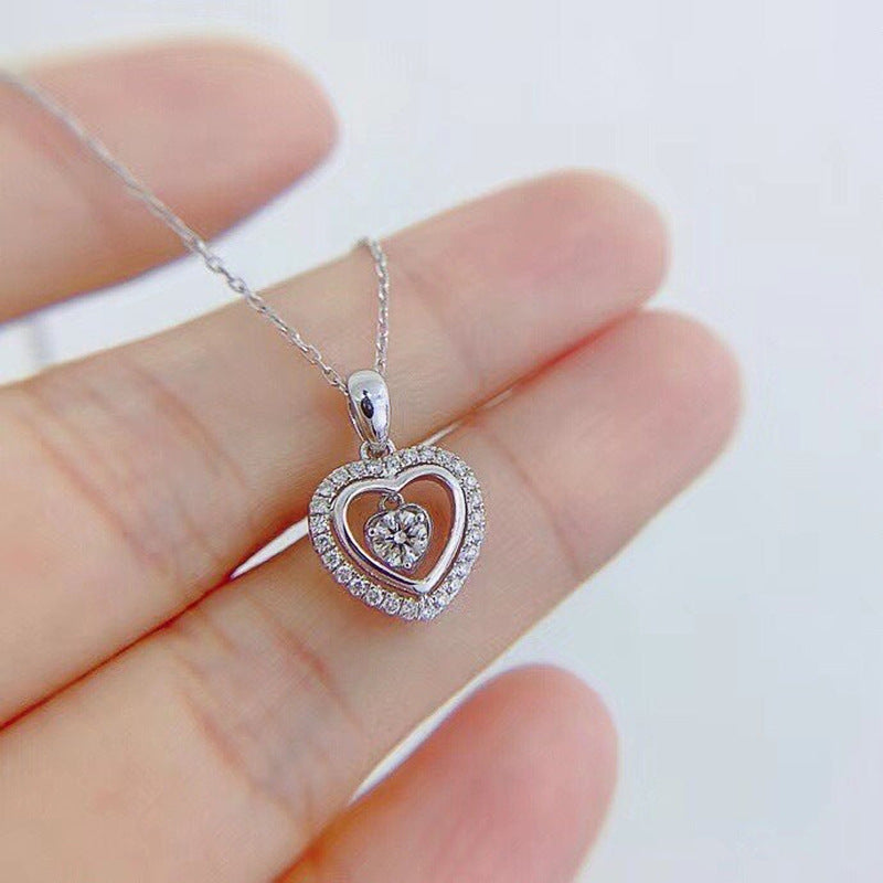 Women's Korean Style Heart-shaped Sweet Cutout Love Valentine's Day Gift Sweater Necklaces