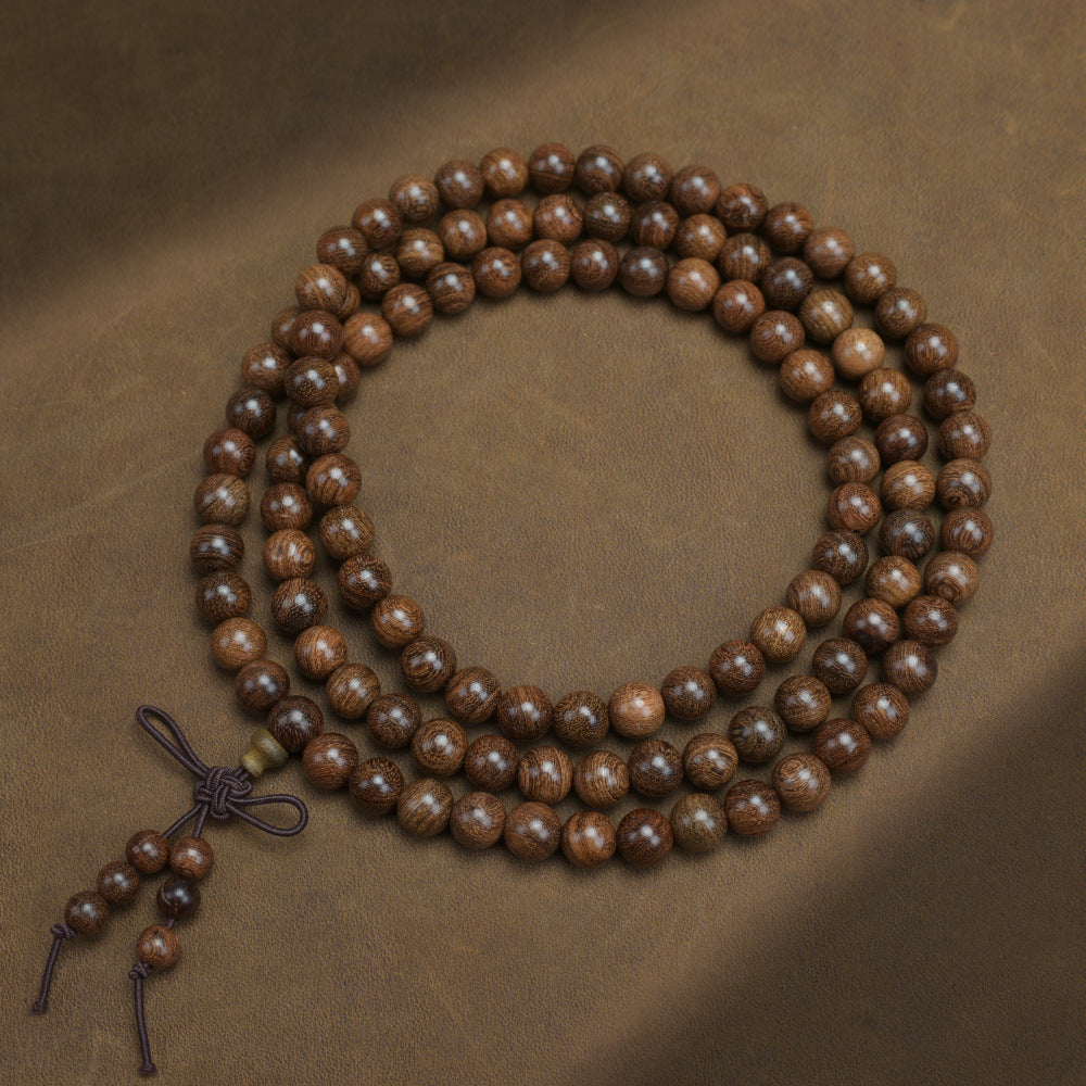 Women's & Men's Streaming Drainage Gold Sandalwood Rift Grain Old Materials Atmospheric Buddha Bracelets