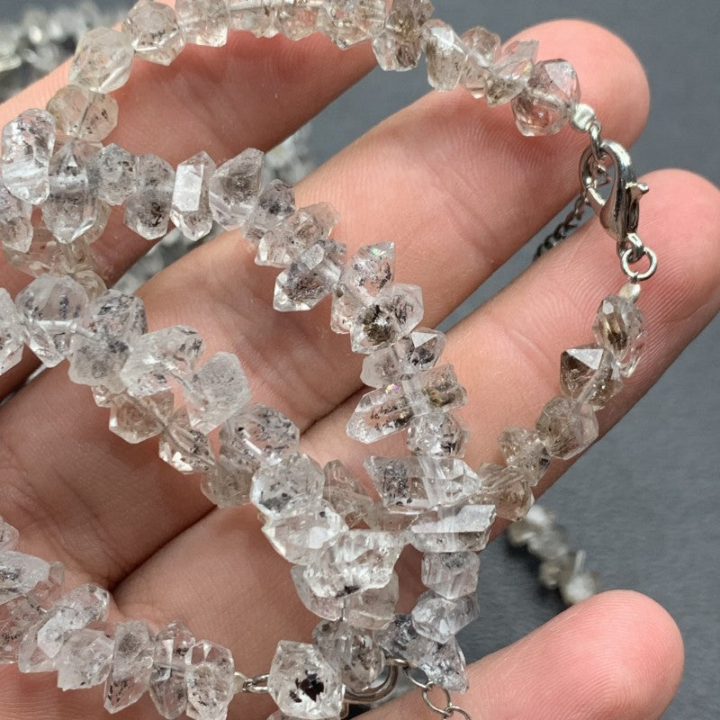 Natural Pakistan Oil Gall Flash Diamond Double Pointed Black Yellow Bracelets