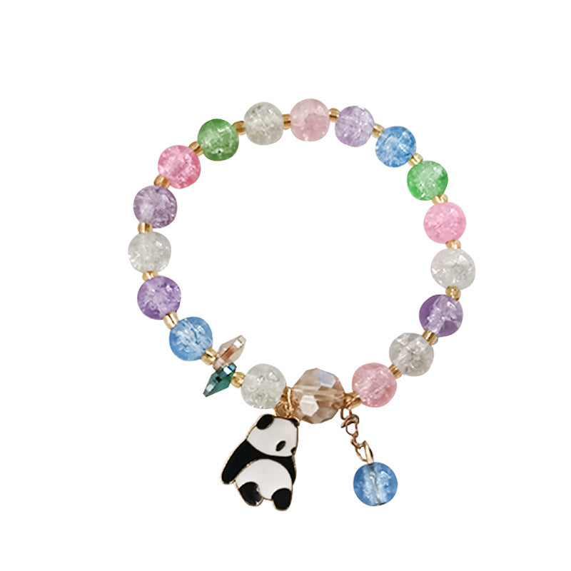 Giant Panda Glass Burst Beads Female Bracelets