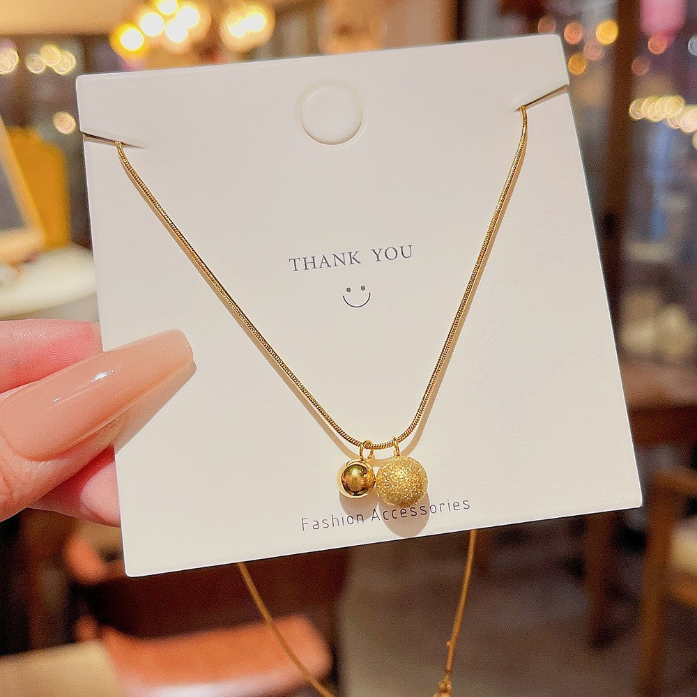 Women's Zircon Petal Summer High Sense Niche Design Clavicle Necklace