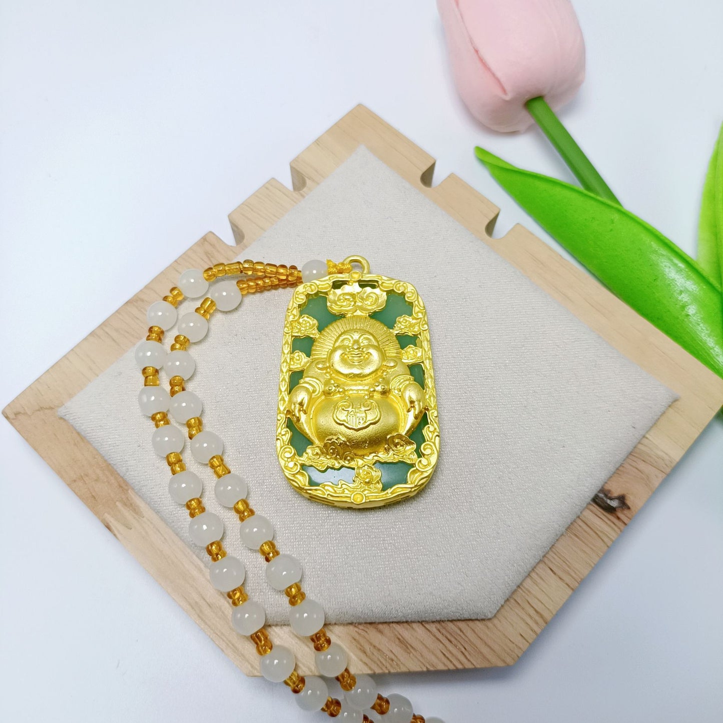 Alloy Dragon Phoenix Avalokitesvara Buddha Gold-plated Pendants