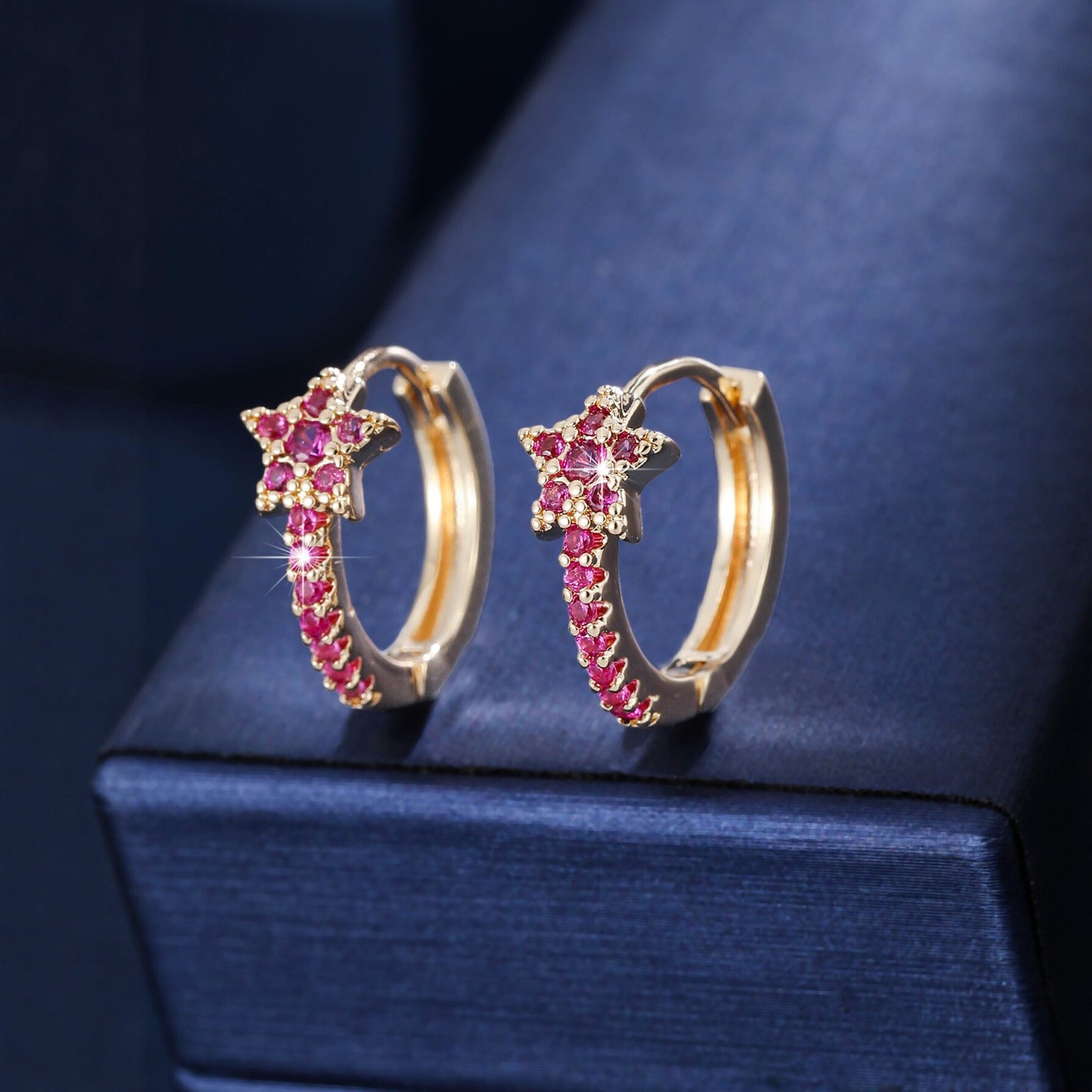 Women's Cute Zircon Star Holiday Party Daily Commuting Earrings