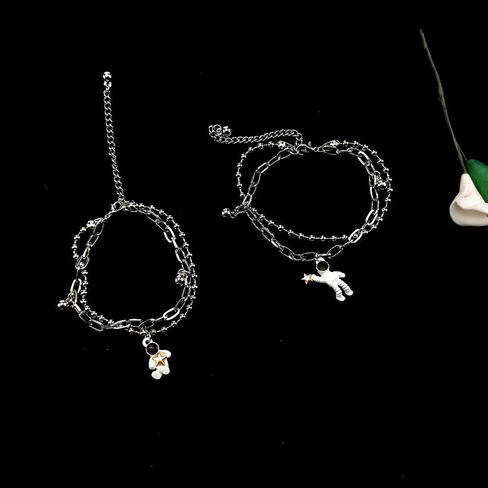 Hop Lucky Tree Retro Titanium Steel Cross Bracelet
