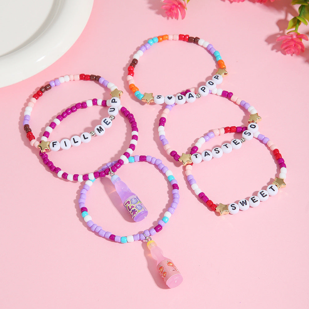 Magic Hunting Group Fan Elastic Handmade Beaded Birthday Party Bracelets