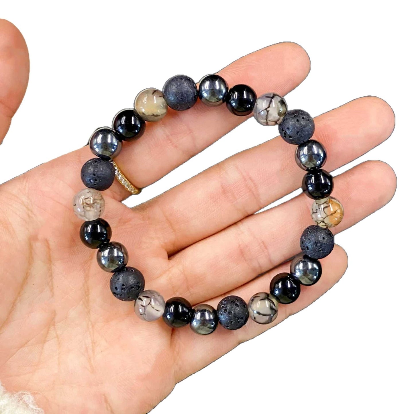 Black Agate Guard Against Negative Energy Bracelet