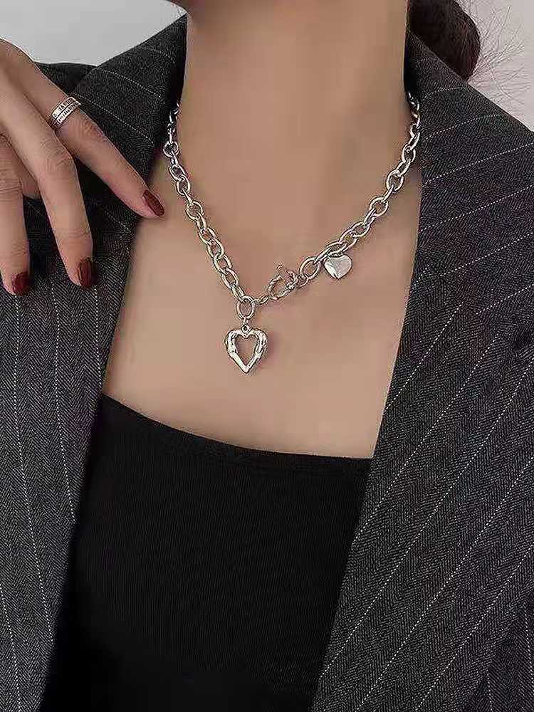 Women's & Men's Fashion Simple Titanium Steel Sweater Chain Personalized Hip Hop Necklace