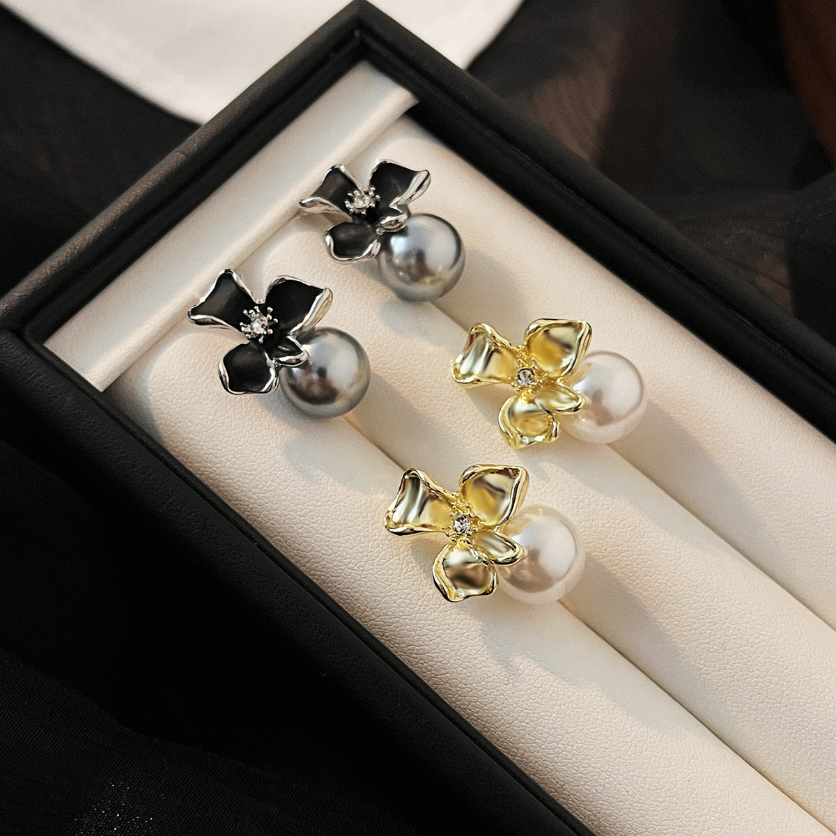 French Pearl Korean Delicate Small Light Luxury Design Rings