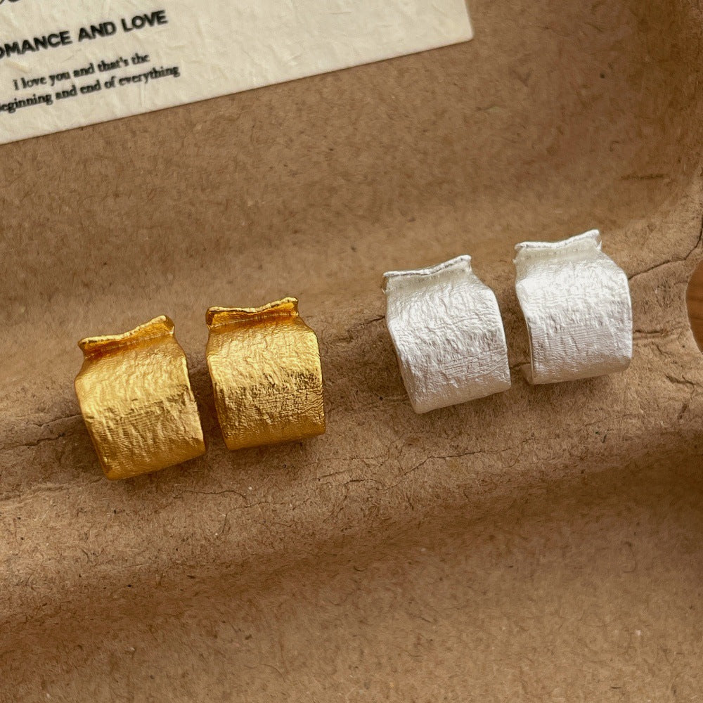 Stylish Simple Versatile Shaped Temperament Personality Affordable Luxury Design Irregular Earrings