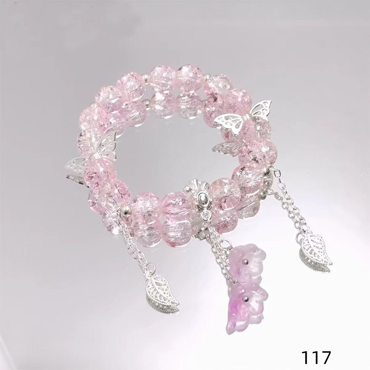 Colorful Crystal String Beads Fishtail Sweet Super Fairy Girlfriends For Bracelets