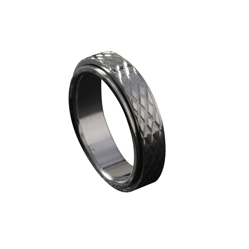 Steel Punk Pieces Of Flower Mesh Ring