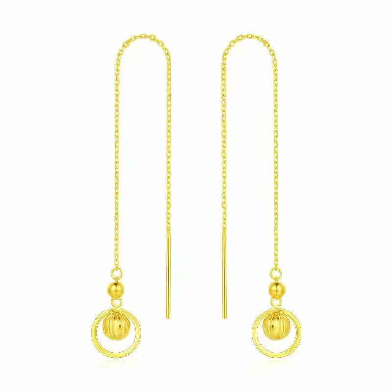 Vietnam Placer Gold Female Design Temperament High Sense Live Rings