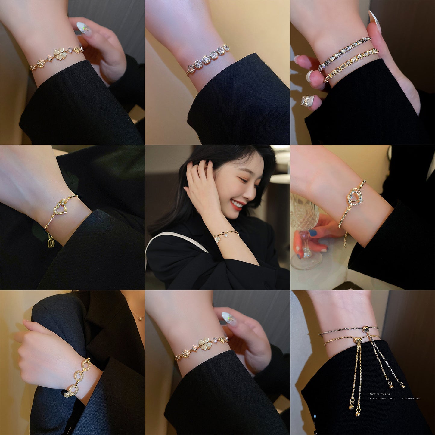 Vintage Pearl Female Style Design Simple Cold Bracelet