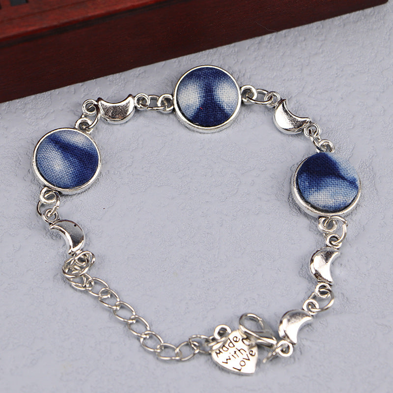 Women's Yunnan National Style Blue Dyed Dali Bracelets