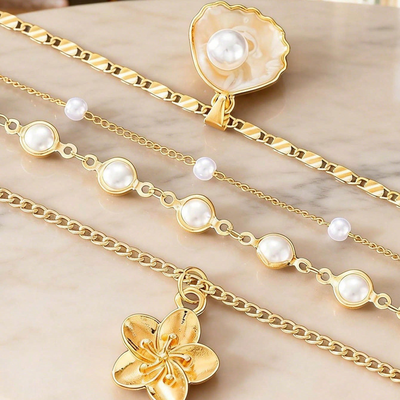 Women's Creative Three-dimensional Flower High Sense Tassel Necklace
