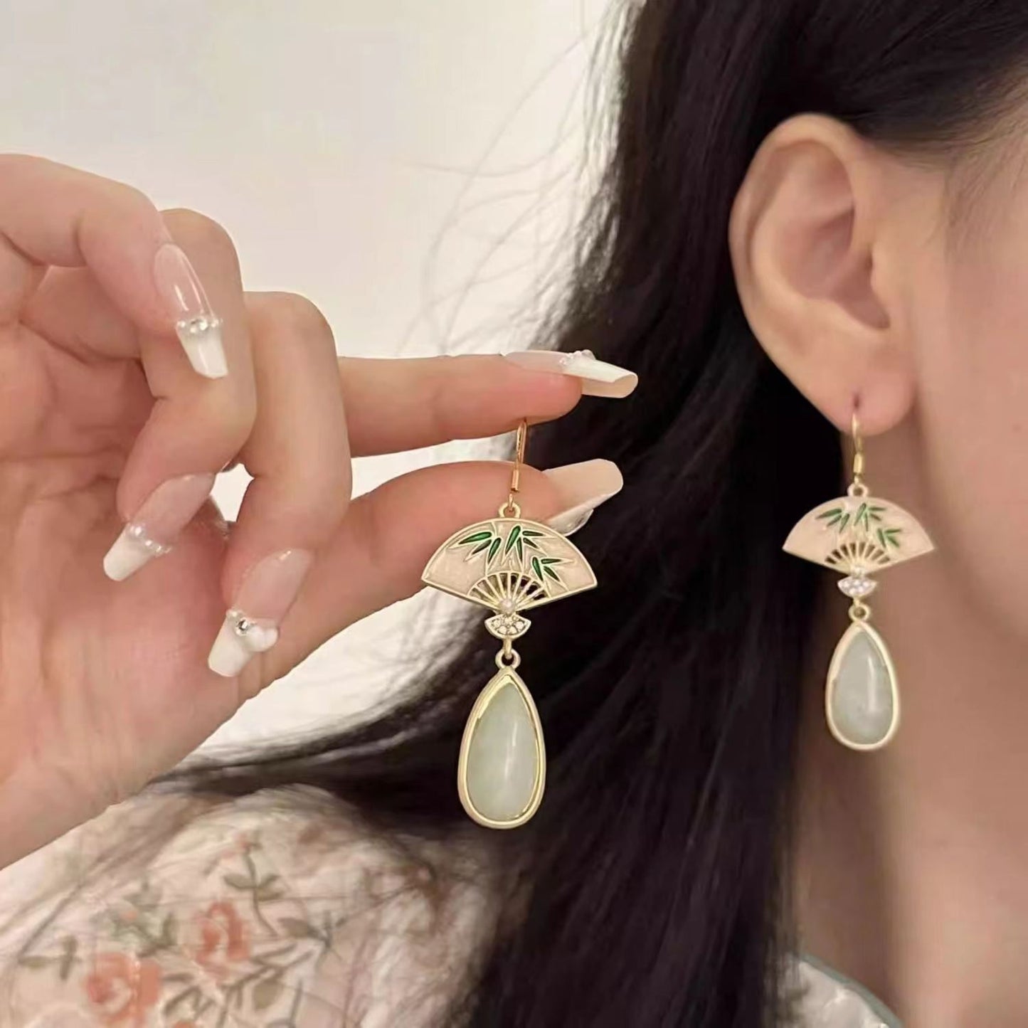 Women's Shaped National Fashion Stylish Water Drop Butterfly Earrings