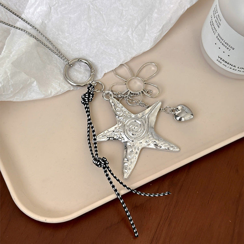 Hot Starfish Flower Female Sweet Cool Cold Wind Long Cute Pendants
