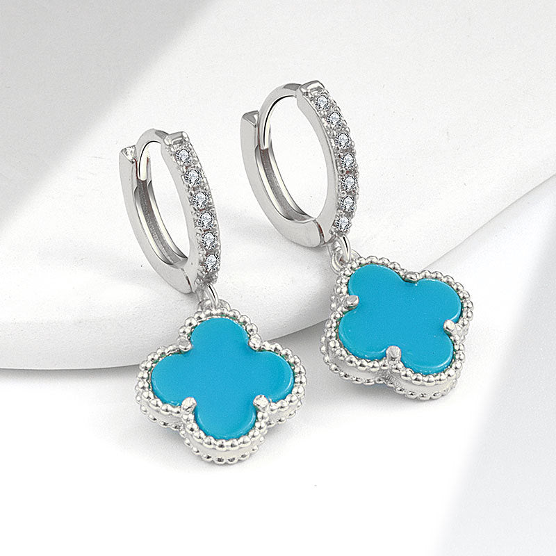 Trendy Clover Eardrop Niche Design Advanced Rings