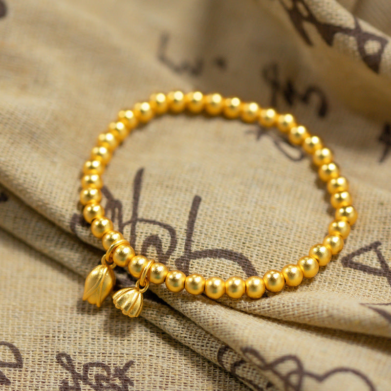 National Fashion High-grade Chinese Style High-quality Ancient Lotus Bracelets