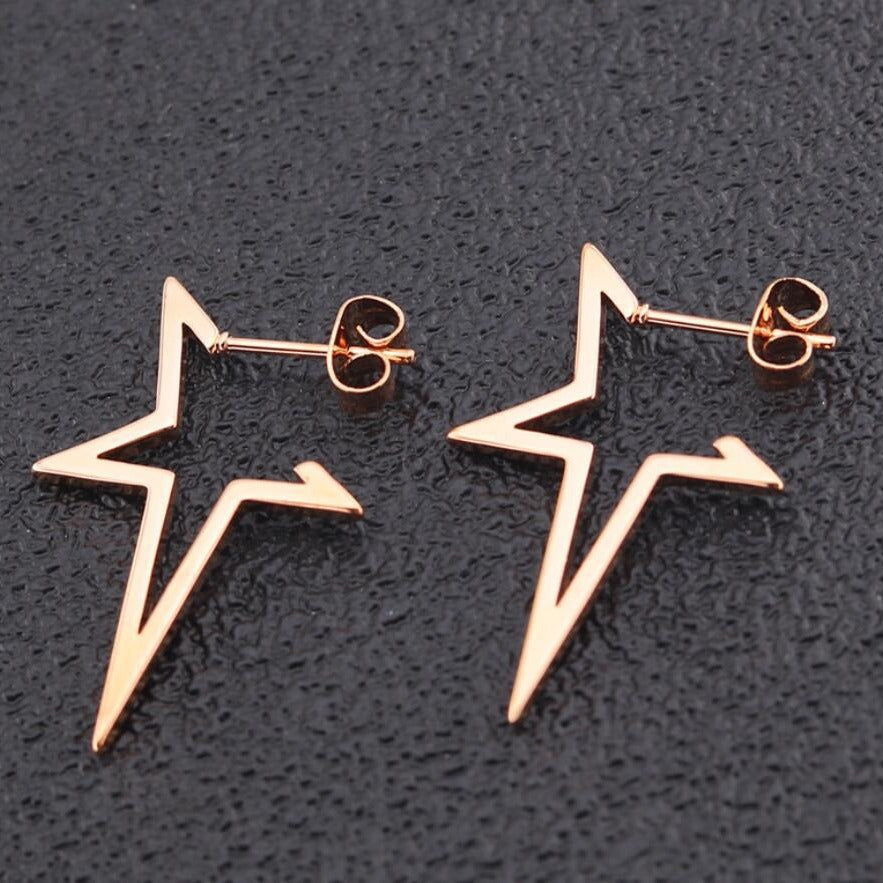 Women's Stainless Steel Retro Geometric Simple Fashion Earrings