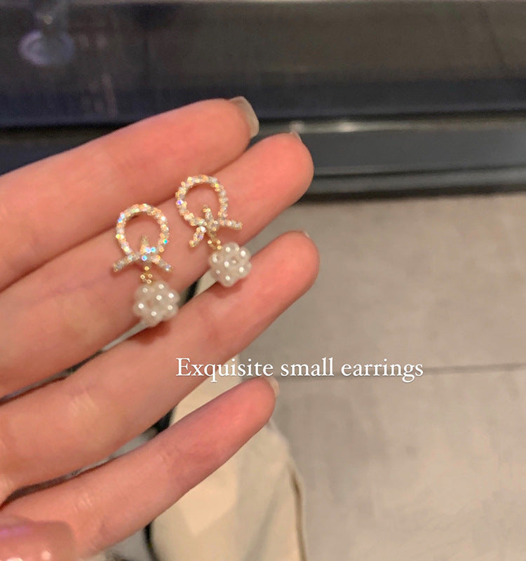 French Style High-grade Ear Clip Without Pierced Female Stud Earrings